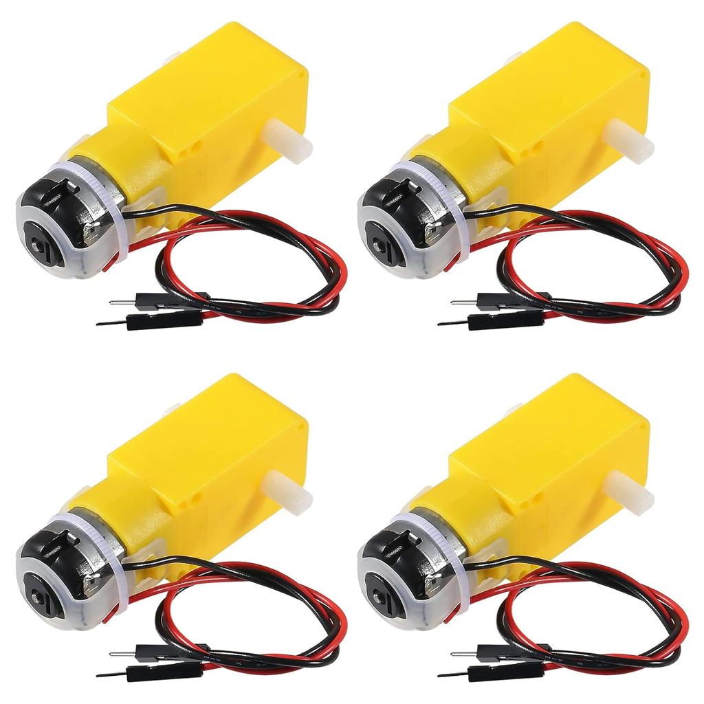 4pcs TT Motor Electric Motor DC 3V-6V Dual Shaft Geared Motor Gearbox Engine Motor for Smart Car Robot Toys Cars Chassis Models