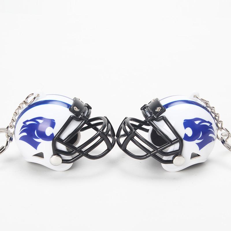 Rugby Helmet Keychain: Mini American Football Pendant Ornament In Stock