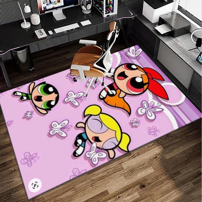 Power Police  Adventure Office Rug Chair Mat, Game Carpet, Suitable for Front Door, Bedroom, Living Room, Desk, Holiday Gift