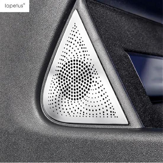 Stainless Steel Accessories For Xpeng G6 2024 2025 Pillar A Speaker Tweeter / Gear Shift Side Loudspeaker Frame Cover Trim