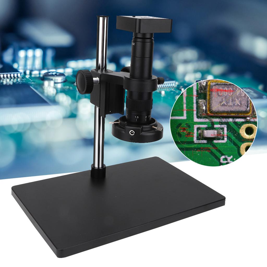 Full Set 34MP Digital Industrial Soldering Microscope Camera HDMI USB Outputs100