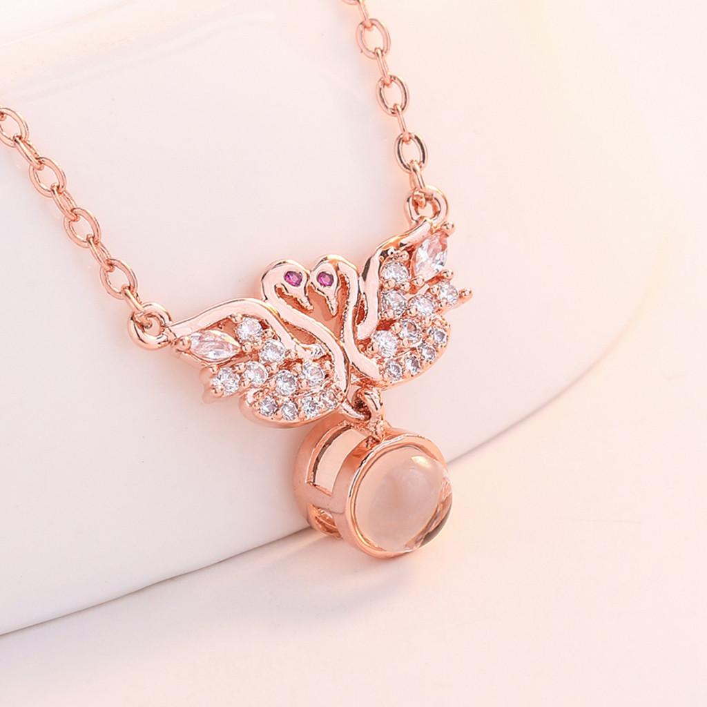 New 100 Languages I Love You Valentine's Day Present Memory Projection Necklace