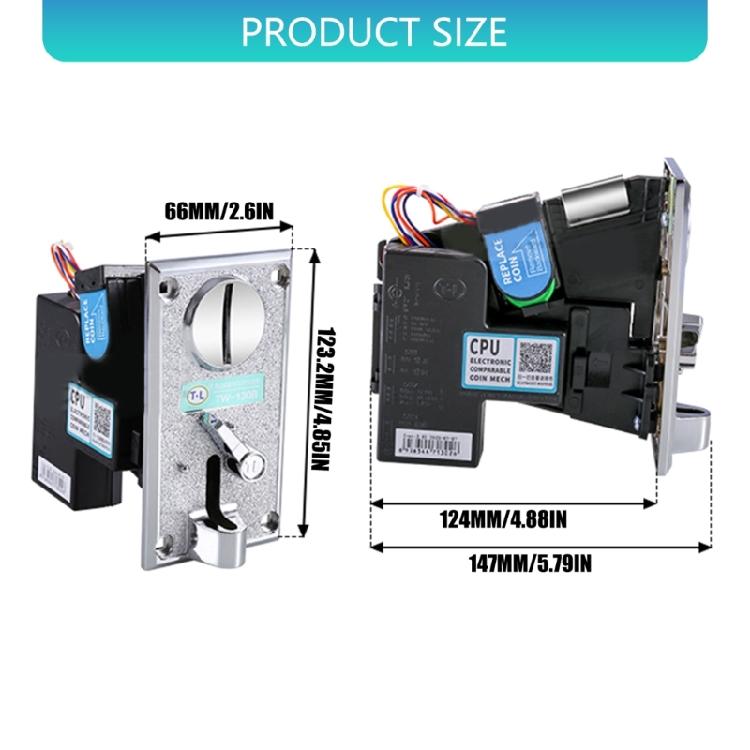 Anti Thefts Coin Mechanism For Entertainment Machines Features Alloys Panel Quick Install And Wide Compatibility