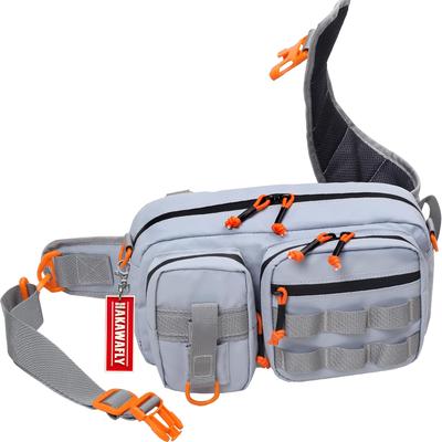 HAKAWAFLY Pequena Bolsa de Cintura para Pesca Pode ser Usada no Lado Esquerdo ou Transversal Pequena mas Grande Bolsa de Quadril Trabalho Corpo Exterior Unissex, Bolsa, Repelente à Água, À Prova d'Água,