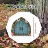Wooden Garden Fairy Door Outdoor Decor, 2D Decorative Tree Decoration, Tiny House for Indoor