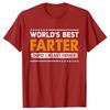 Fathers Day Funny Worlds Best Farter I Mean Father Dad T Shirt Summer Graphic Streetwear Short Sleeve Birthday Gifts Tshirt