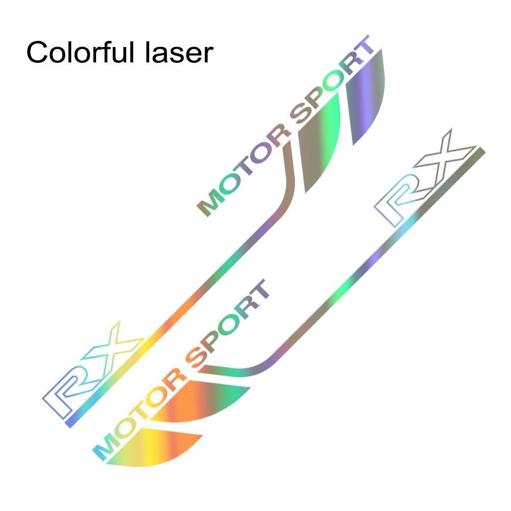 2PCS Car Door Side Stripe Stickers For Lexus RX 350 250 300 Motor Graphics Sport Body Decoration Auto Accessories Vinyl