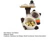 Siamese Cat Statue Candy Bowl Multi-Functional Key Trinkets Jewelry Organizer Dish Holder Home Office Desktop Decoration Ornament