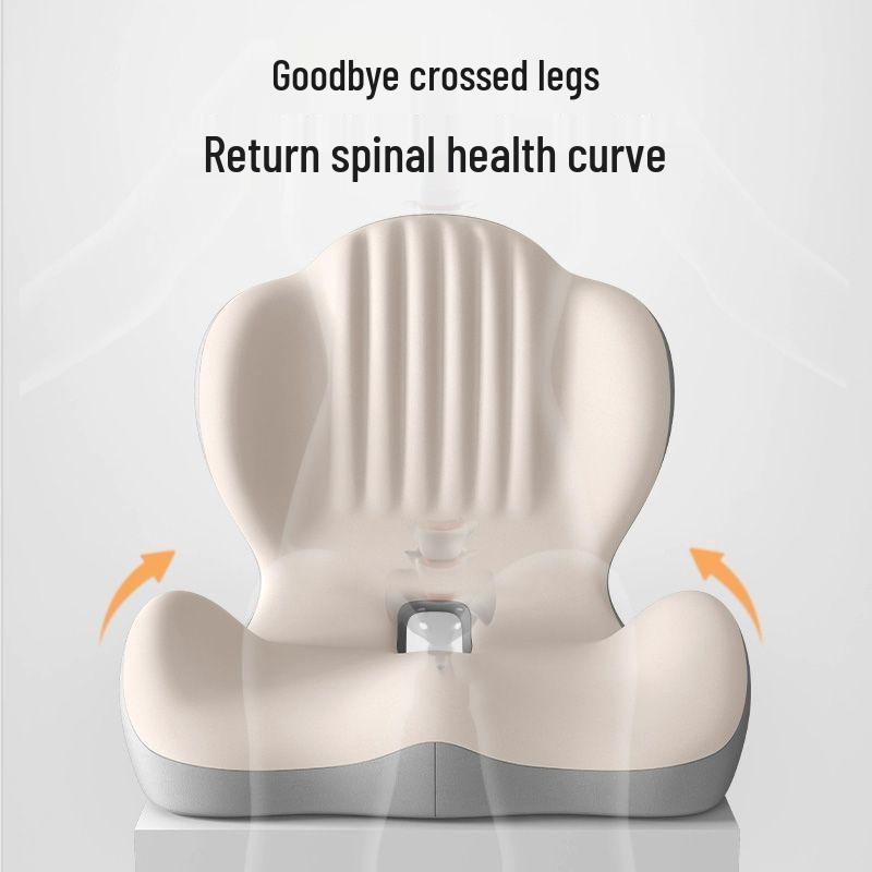 Extra Thick Lumbar Support Cushion - Ideal for Office Chairs and Cars, Relieves Discomfort from Extended Sitting