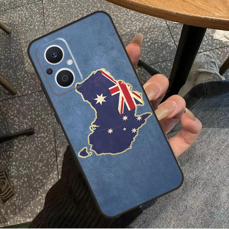 Australien Flagge Für OPPO Reno 14 13 12 11 10 Pro 8T 11F 12F 13F 14F 7 8 Lite OPPO Find X8 X6 X5 X9 Pro Hülle