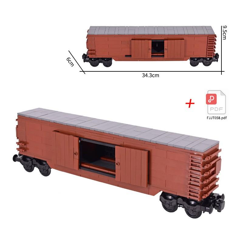 Idee Esperte Creative Città Natale Retro Carrozza Turistica Carro Armato Treno MOC Espresso Ferroviario Mattoncini Blocchi da Costruzione Giocattoli
