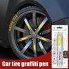 Car Pen - Car Tire Marker, Portable Auto Scratch Repair Pen Set,