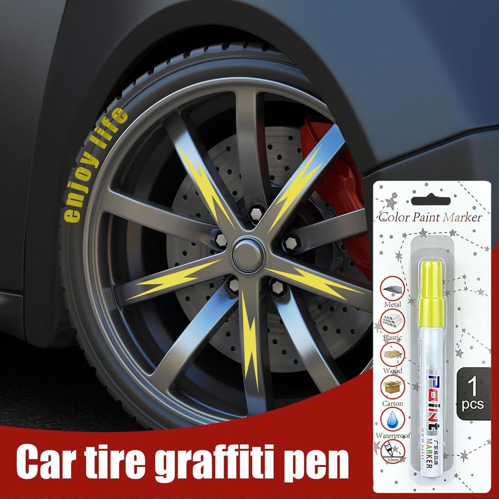 Car Pen - Car Tire Marker, Portable Auto Scratch Repair Pen Set,