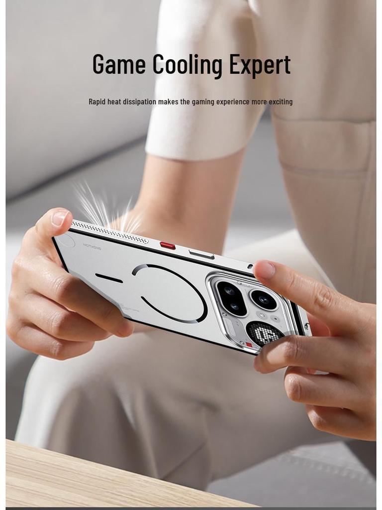 Nothing Phone 4 Pro Magnetic Metal Snap Drop-Proof Frosted Case