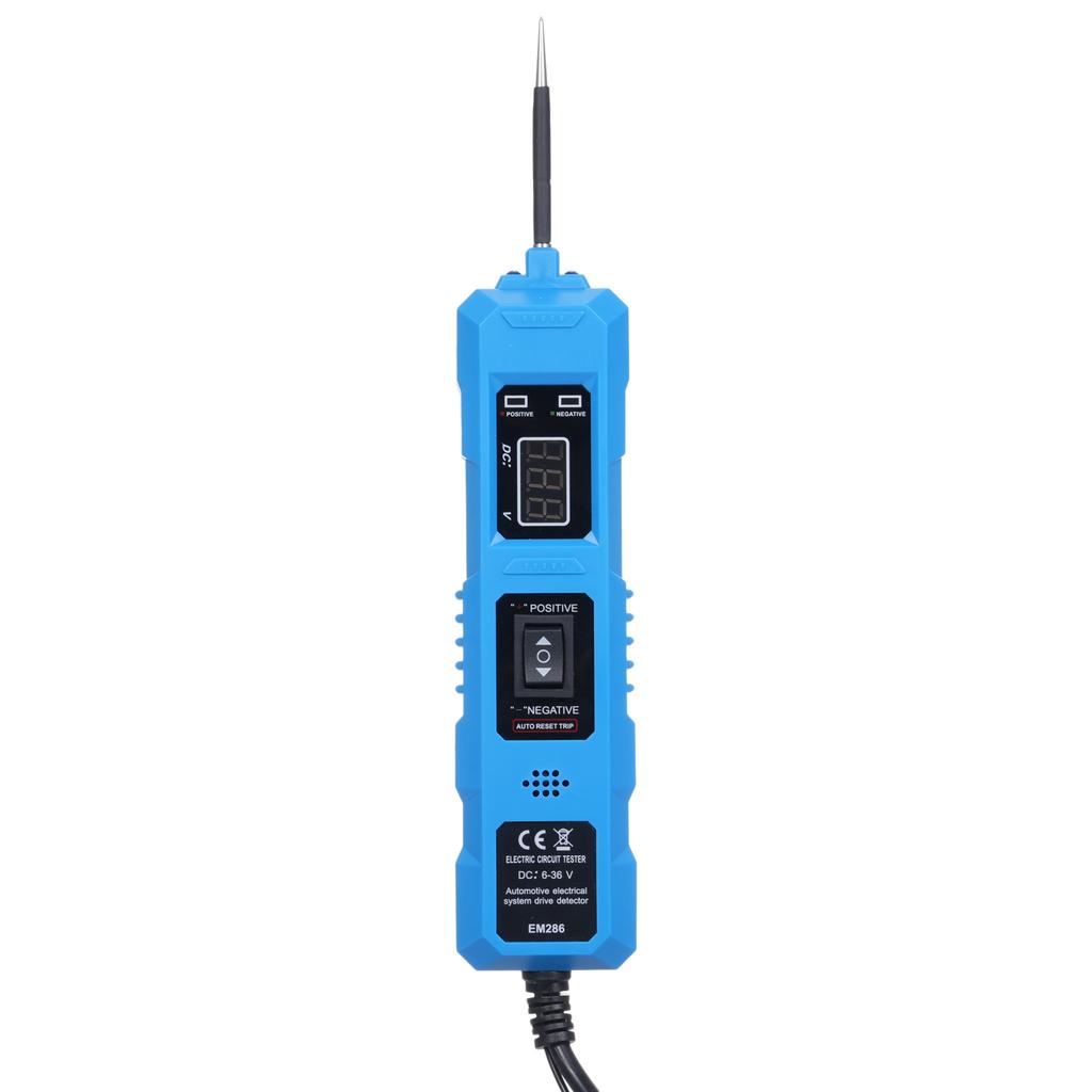 Car Circuit Tester Power Circuit Probe Tester 6 36V Automotive Circuit Detector Digital Electrical System Tool with