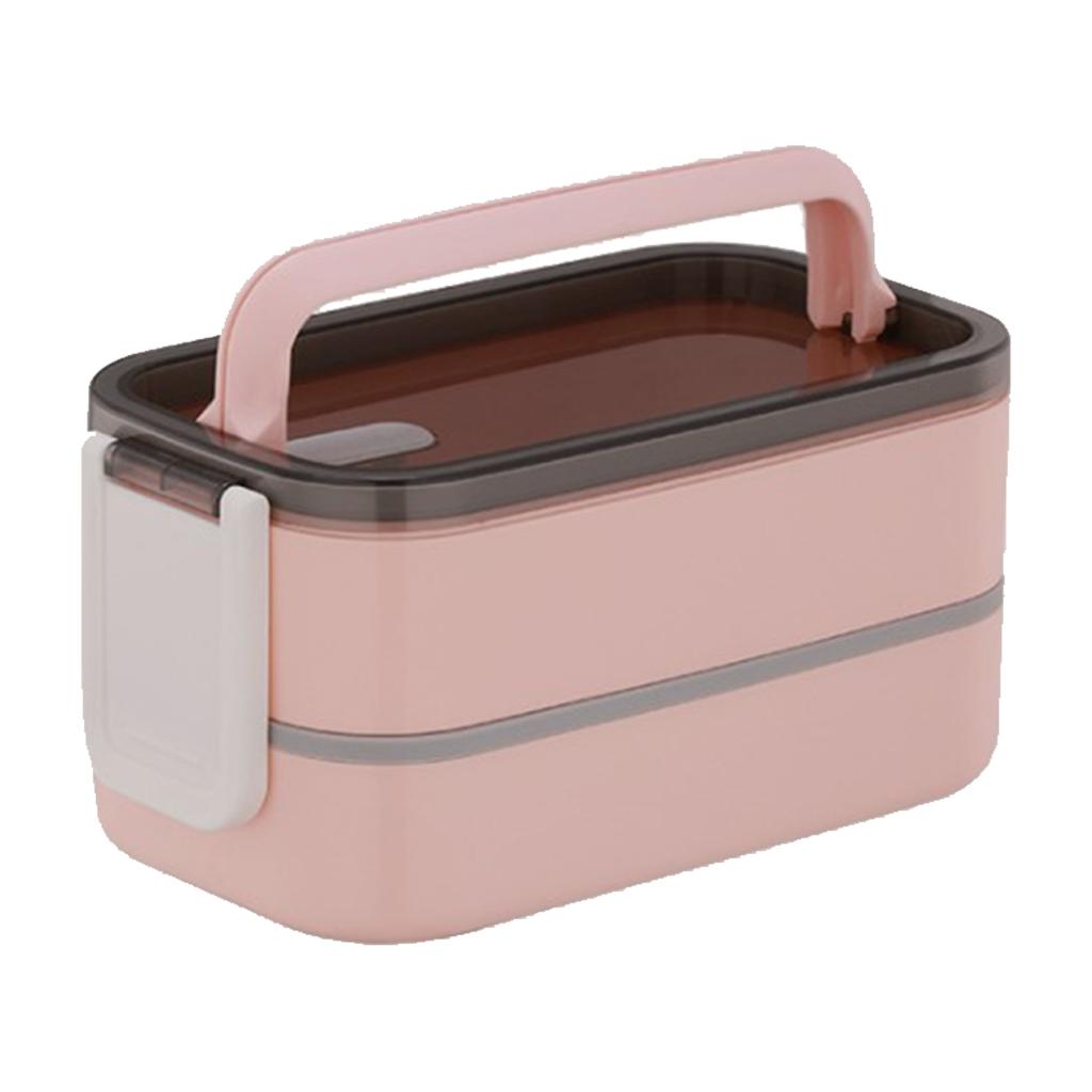Bento Boxes Durable Leak-Proof for On-the-Go Meal BPA-Free Food-Safe Material розовый