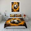 Soccer-Themed Sports Gear Set Multiple Sizes Kid'S And Adults' Bedroom Exquisite 3Pc Bedding Set, Gift