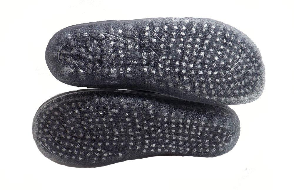 Krátké boty do deště Made in Japan Velikost flitrů [Nishibe Chemical] Dámské (S (22,0-22,5 cm), stříbrný)