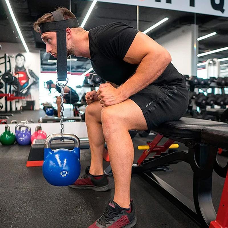 Head Neck Training Head Harness Body Strengh Exercise Strap Adjustable Neck Power Training Gym Fitness Weight Bearing Cap