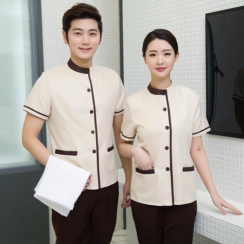 Women s Summer Cleaning Staff Short-Sleeve Uniform Set L