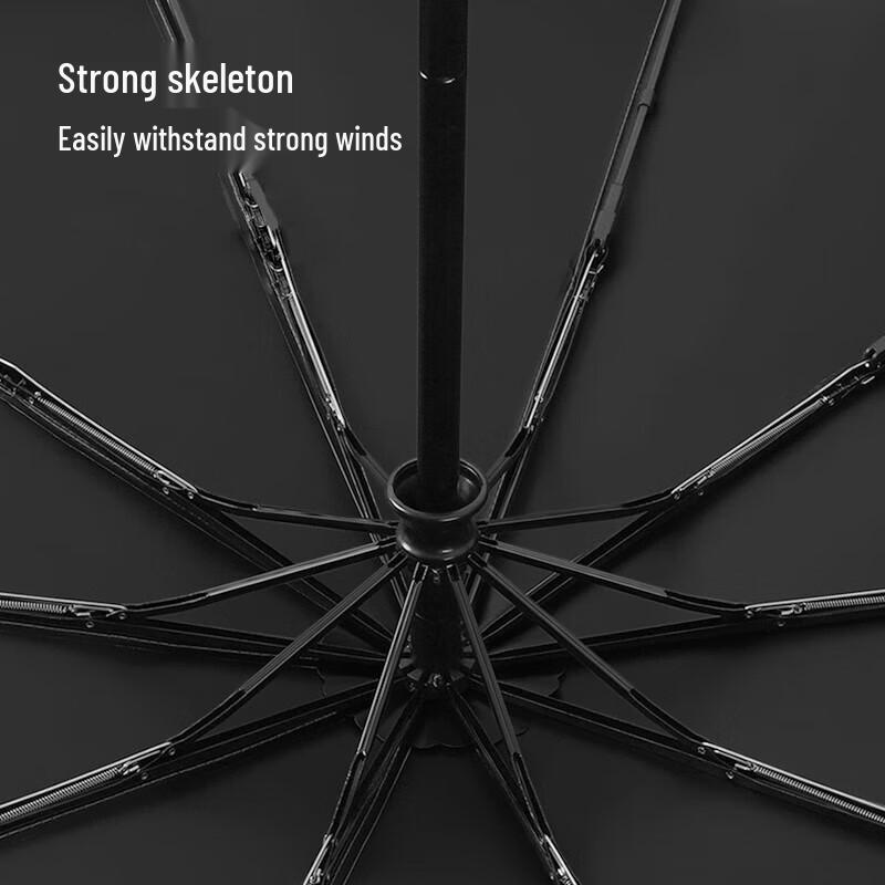 MAYDU Automatic Three-Fold UV Sun/Rain Umbrella
