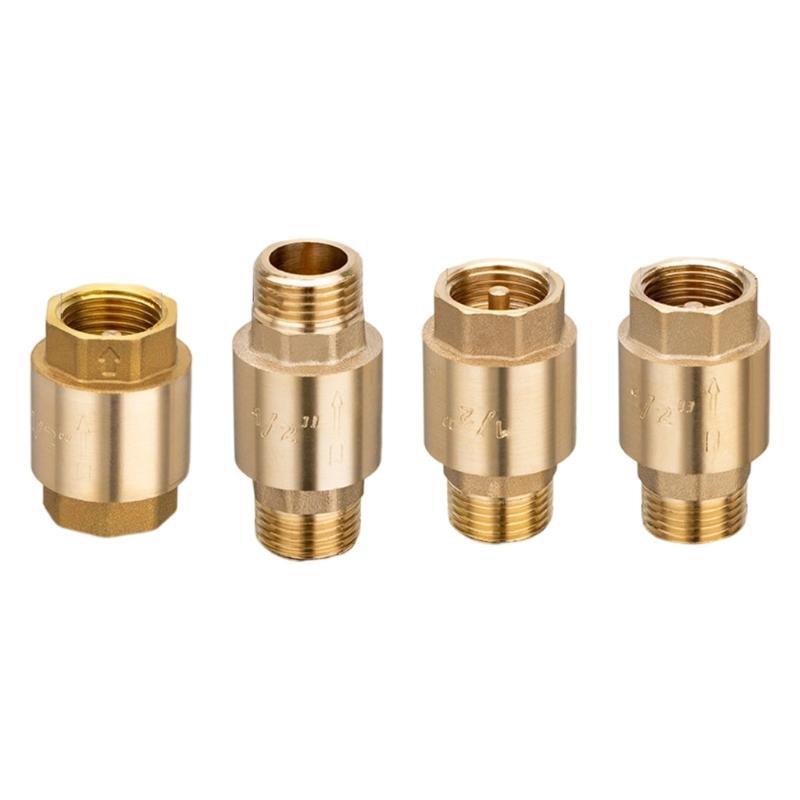 652F Industrial 6 Inch Thickened Brass Check Valves Easy Threaded Connection For Secure Fluid Control Air and Liquid Systems