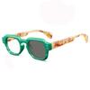New Fashionable Hd Photochromic Women'S Reading Glasses Retro Neutral High Quality Color Blocked Design Anti Blue Light Glasses
