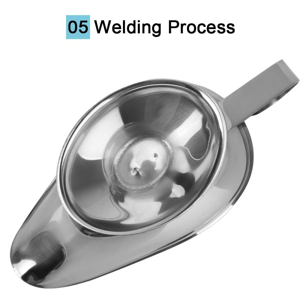 304 Stainless Steel Western Food Juice Boat Fruit Salad Dressing Kitchen Home Tool Black Pepper Sauce Cup Restaurant Bar Tool 2