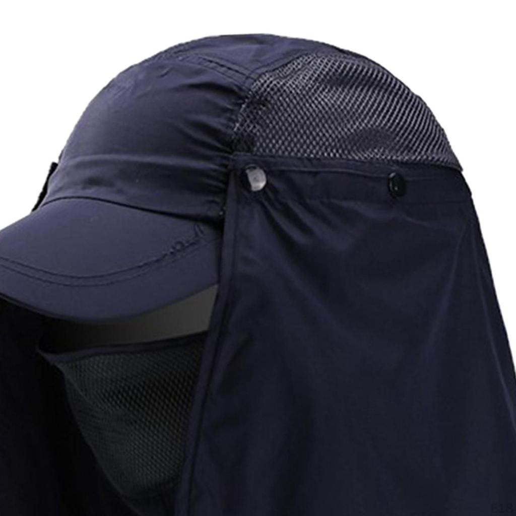 Protection Fishing Hat with Detachable Neck Cover for Outdoor Adventures