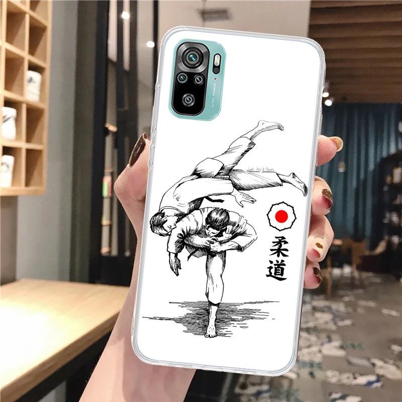 Judo Jiu Jitsu BJJ Brazilian Soft Phone Case For Xiaomi Redmi Note 14 14S 13 12S 12 11S 11 11E Pro Plus 11T 10S 10 9S 5G Pattern