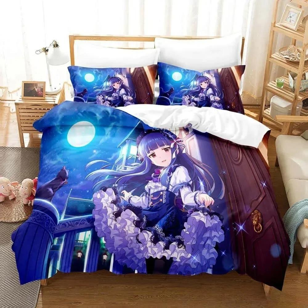 The Idolm@Ster Cinderella Girls Starlight Stage Bedding Set Bedroom Soft Modern Bedspreads Comefortable Duvet Cover Pillowcase