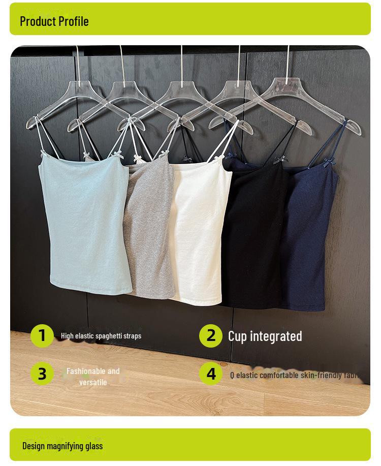 Damen Langweste mit Schleife, Spaghetti-Trägern, gerafften Cups und schönem Rücken