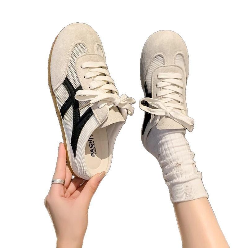 Half Slippers Women's Summer New Red Breathable Mesh Surface One Pedal Bag Head Sandals