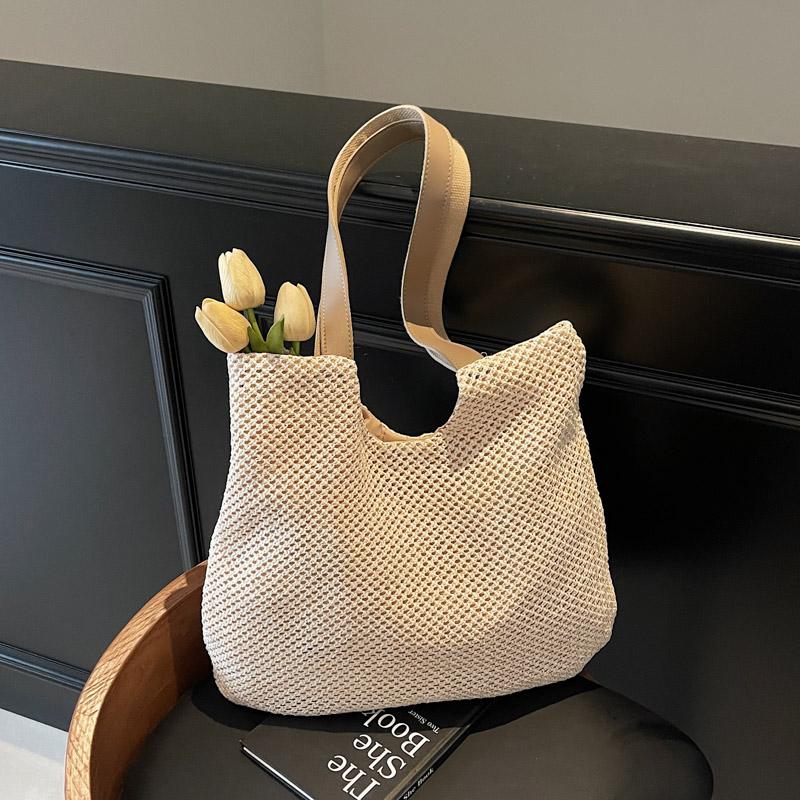 Large Capacity Bag Shoulder Bag Women's Straw Travel Handbag