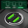200W Mini Dual Ports USB Car Charger Lighter Fast Charging Car Phone Charger Adapter For IPhone 13 12