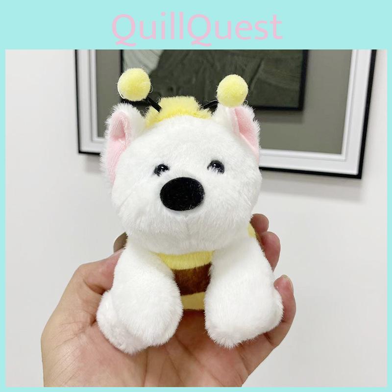 And Cozy Charming White West Highland Terrier Plush Doll Keychain Great For Gifting