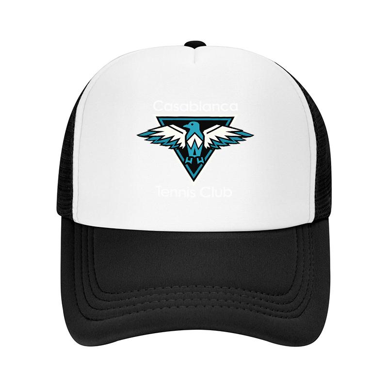 Spartan Eagle Logo Mesh Trucker Cap Breathable Adjustable Baseball Hat for Unisex and Women Outdoor Sports Fashion Accessory