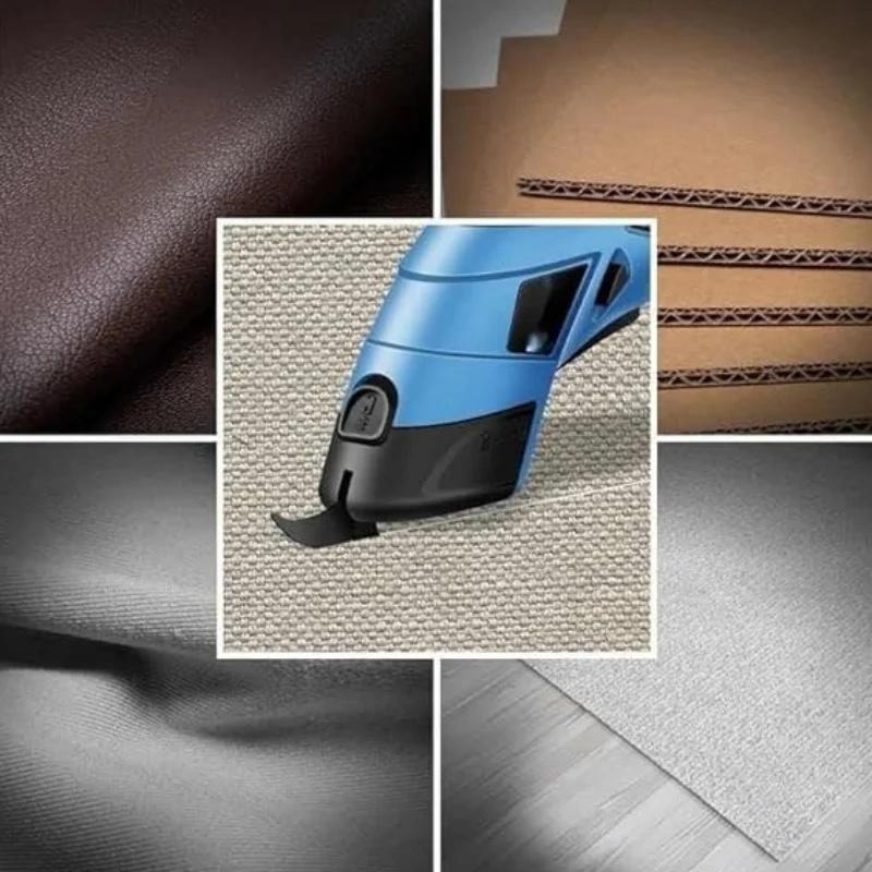 Tragbare wiederaufladbare elektrische Schere müheloses Schneiden Stoff Leder elektrische Schneideschere Schneider Nähschneidemesser