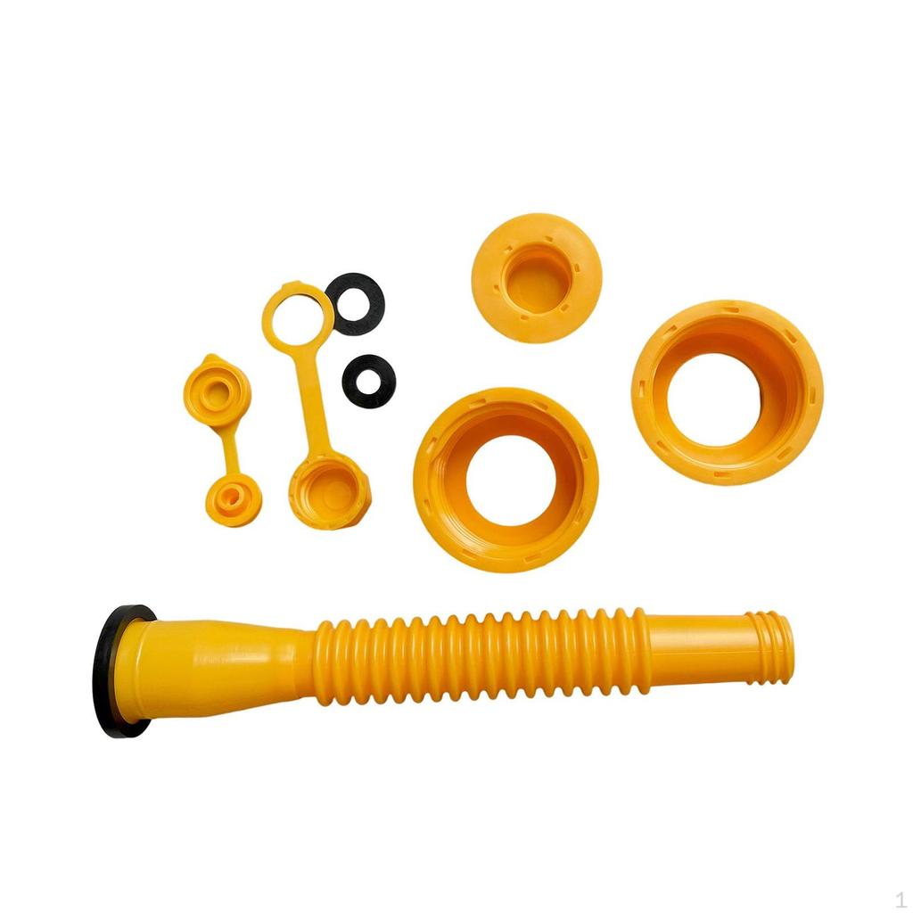 Gas Cans Nozzle Replacement Threaded Pipe Universal Flexible Plastic Prevent Leakage Plug