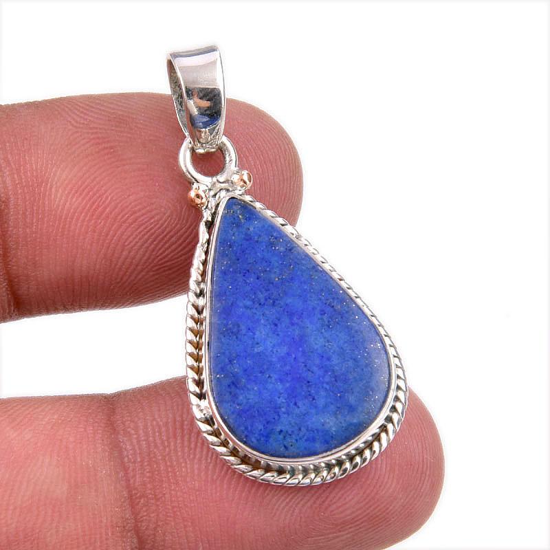 

Natural Lapis Lazuli Gemstone 925 Solid Sterling Silver Gift Pendant 1.50 R1h72