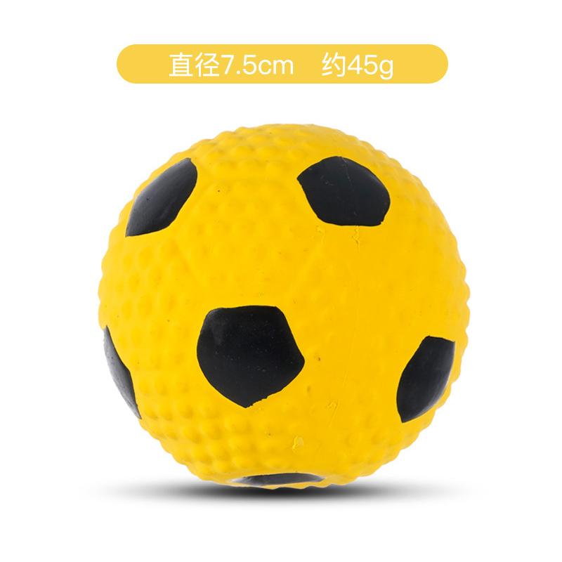 Squeaky Dog Ball Latex Rubber Dog Squeak Chew Toys Soft Bouncy Fetch Sports Balls for Medium Small Pets Interactive Play