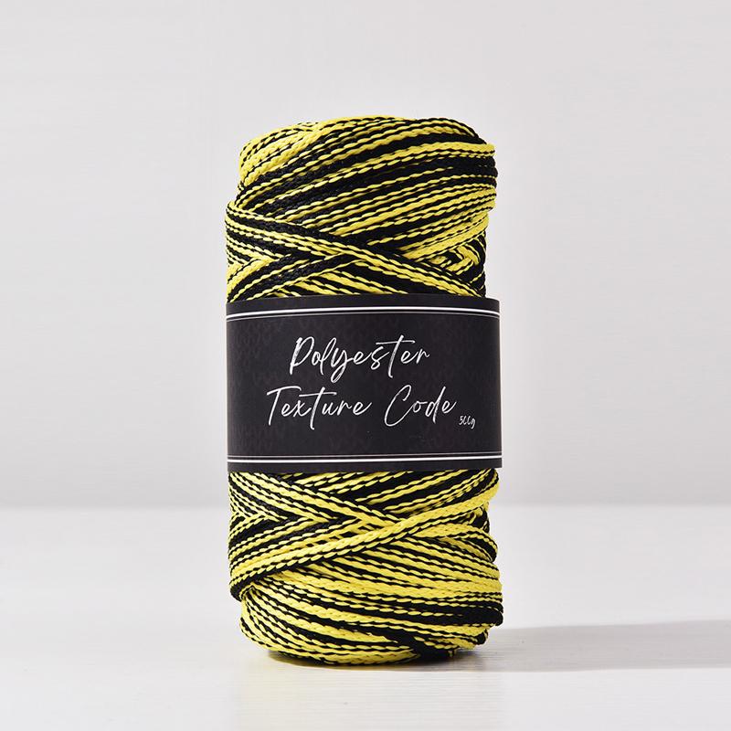 5MM Double Color Mixed 5MM Polyester Braid Cord,Hand Woven Bag Carpet Knitted Yarn,Horse Drawn Rope Bracelet Thread,70Yards