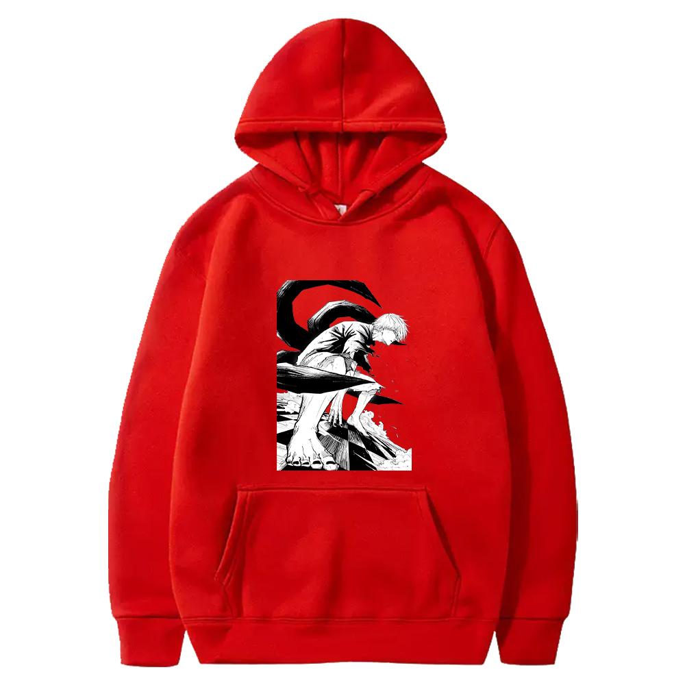 Hot Anime Tokyo Ghoul Hoodie Kaneki Ken Printed Sweatshirt Men Unisex Clothing Long Sleeve Fleece Loose Soft Hooded Streetwear XS красный 1550₽