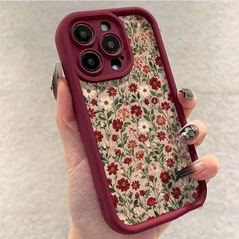 iPhone 17 Pro Max Case - Floral Design Compatible with iPhone 13, 14 Pro, 15, 16 iPhone 17