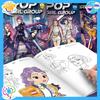 Anime peripheral KPop demon hunter coloring book picture book peripheral drawing linear drawing children's birthday gift