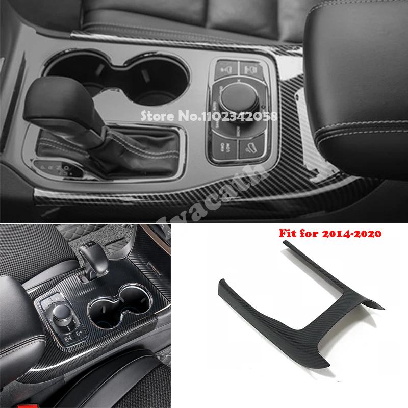 For Jeep Grand Cherokee WK2 2014- ABS carbonfiber Car door handle Window Lift Button gear box steering wheel AC vent cover