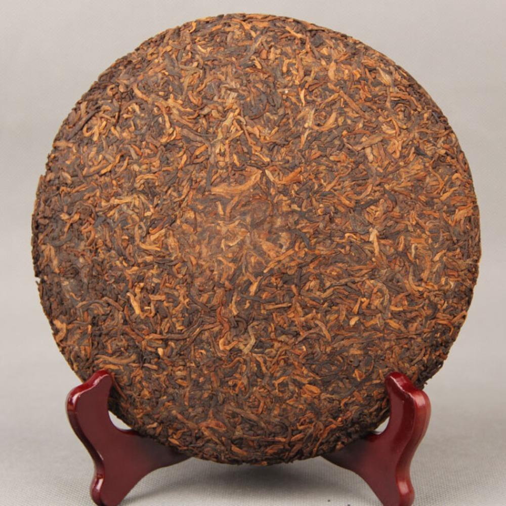 Puer Tea Cake Ripe Golden Bud Chinese Black Tea 357g 01