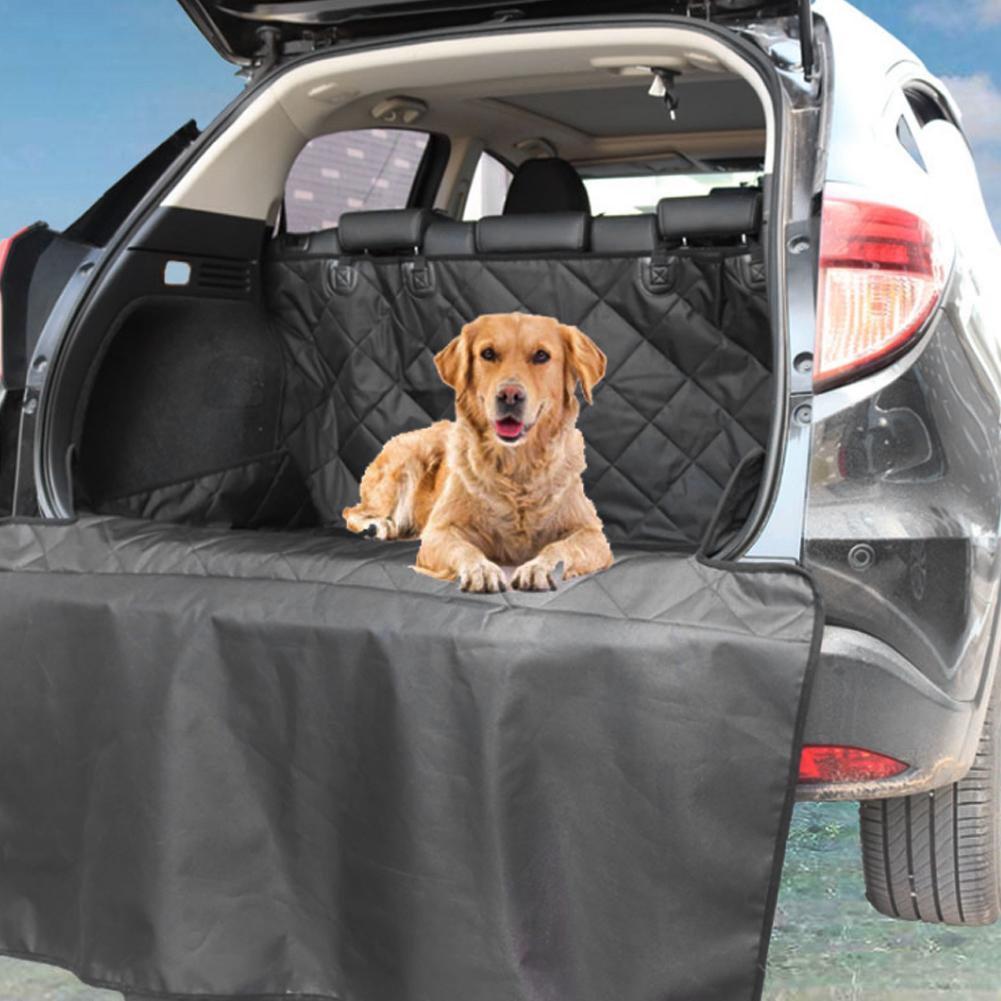 Black 600D Oxford Cloth Waterproof Dirt Proof Car Pet Pad Trunk Dog Cover Mat Cushion(Black 133x204CM)