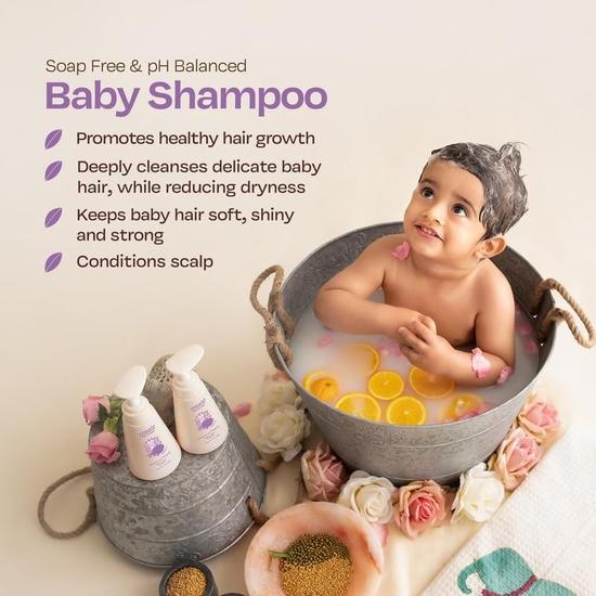Maate Baby Shampoo (250 ml) | Deep Cleanses, Nourishes Scalp & Hair | With Ayurvedic Herbs like Shikakai & Amla | Baby Shampoo For Kids 0-12 Years