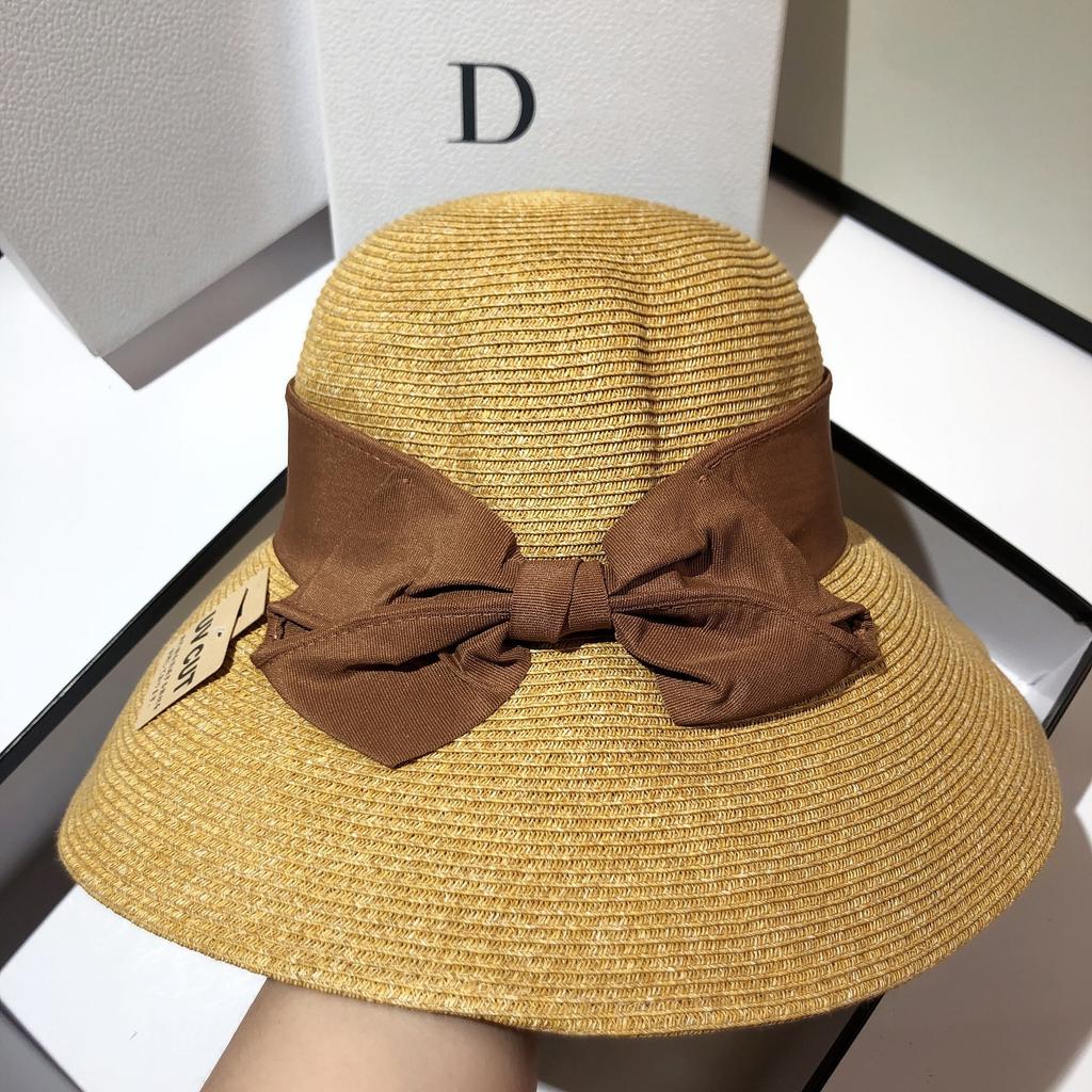 Sun Li Star With Straw Hat Japan Imported Uv Anti-Ultraviolet Big Brim Sun Hat Women Summer Travel Foldable